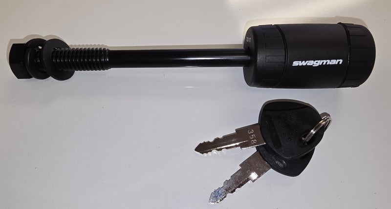 Swagman Anti-Wobble 1/2" Threaded Hitch Pin, Black - Image 1